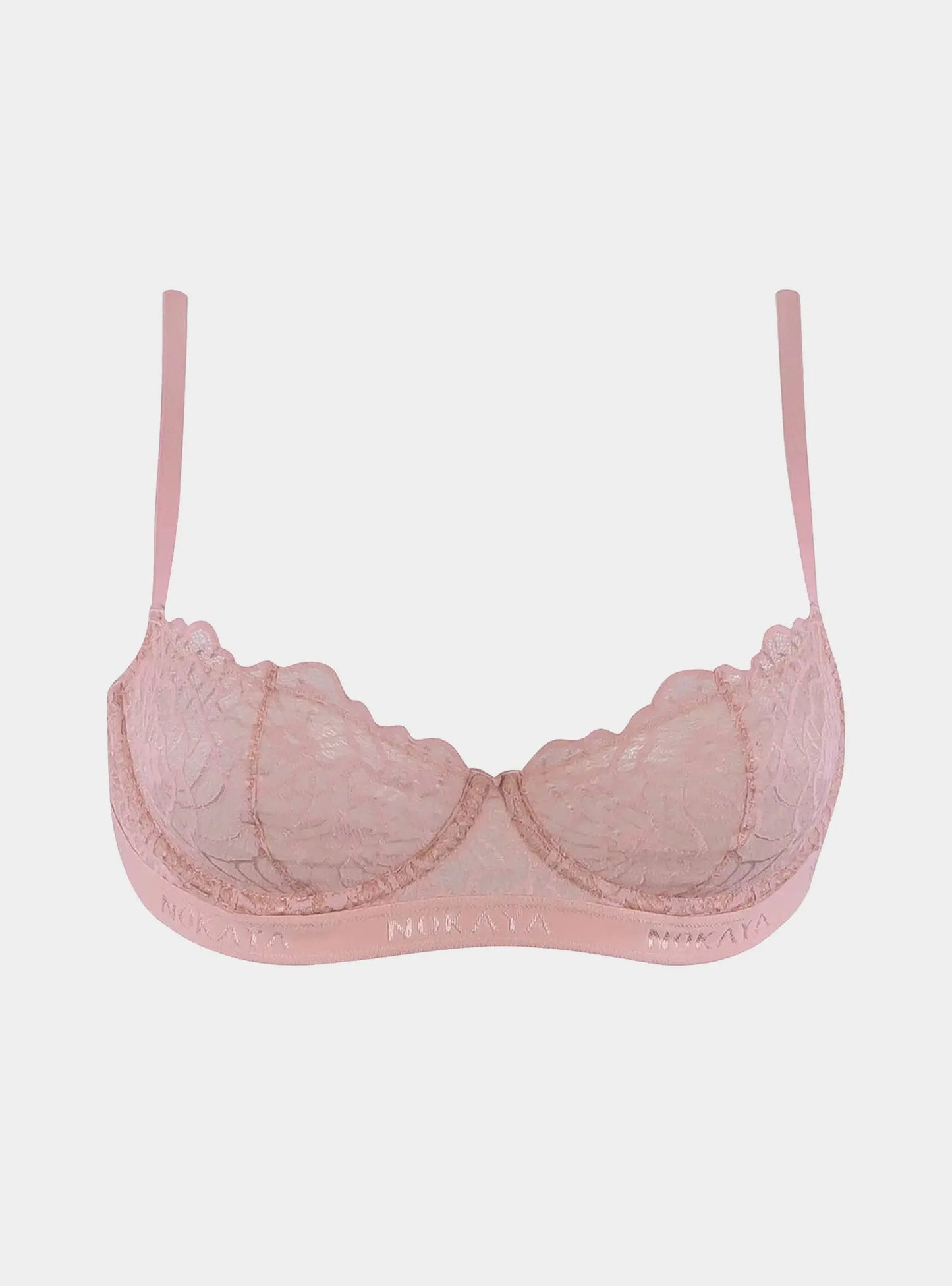 Born in Ukraine Lace Balcony Bra Pink NOKAYA