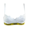 Born in Ukraine Lace Balcony Bra White NOKAYA