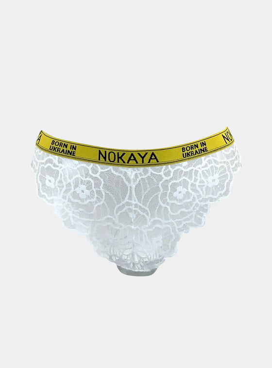 Born in Ukraine Lace Bikini White NOKAYA