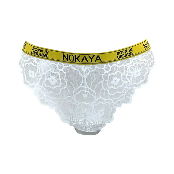 Born in Ukraine Lace Bikini White NOKAYA