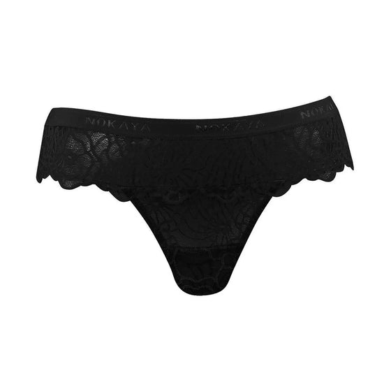 Born in Ukraine Lace Thong Black NOKAYA