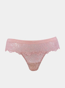  Born in Ukraine Lace Thong Pink NOKAYA