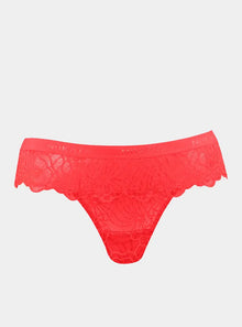  Born in Ukraine Lace Thong Red NOKAYA