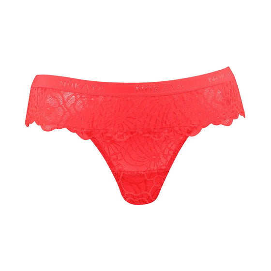 Born in Ukraine Lace Thong Red NOKAYA