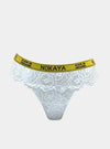 Born in Ukraine  Lace Thong White NOKAYA