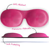 Bright Pink Contoured 3D Blackout Sleep Mask SMUG