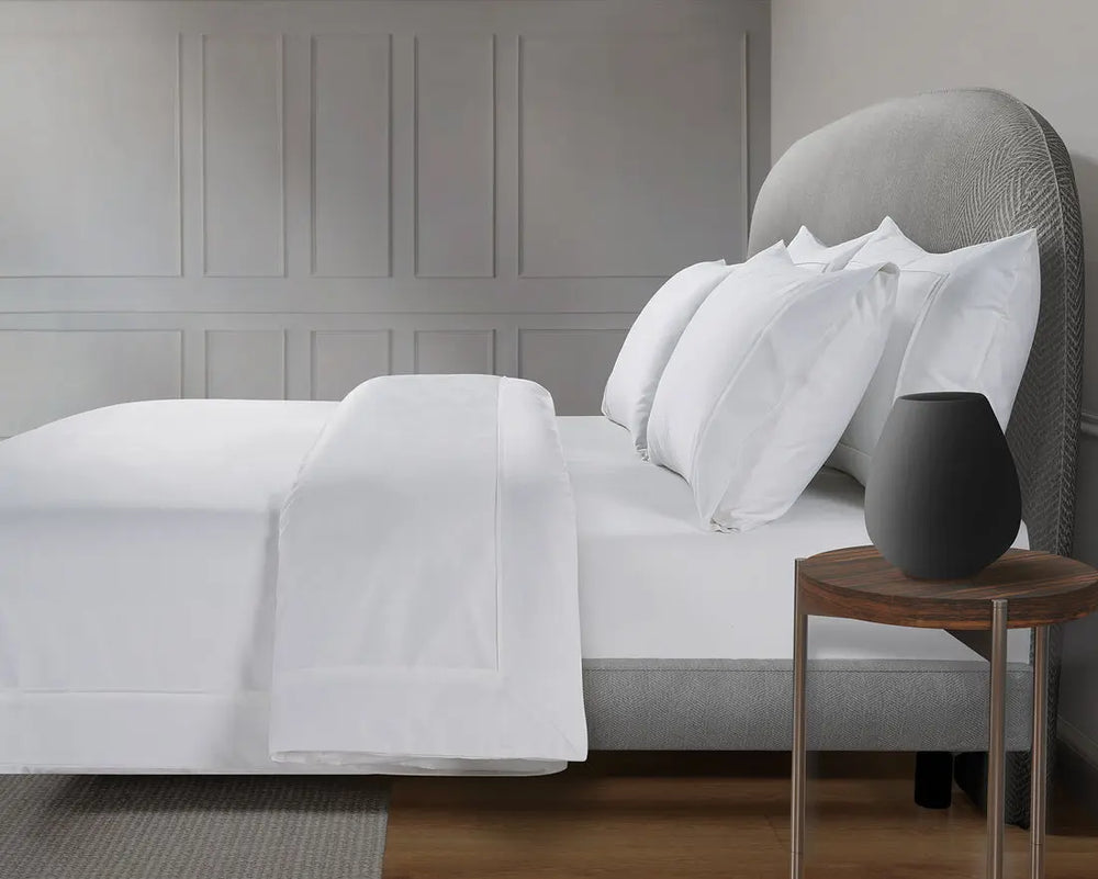 800 Thread Count Egyptian Cotton Windsor Lux Buttery Smooth Duvet Cover - Brilliant White