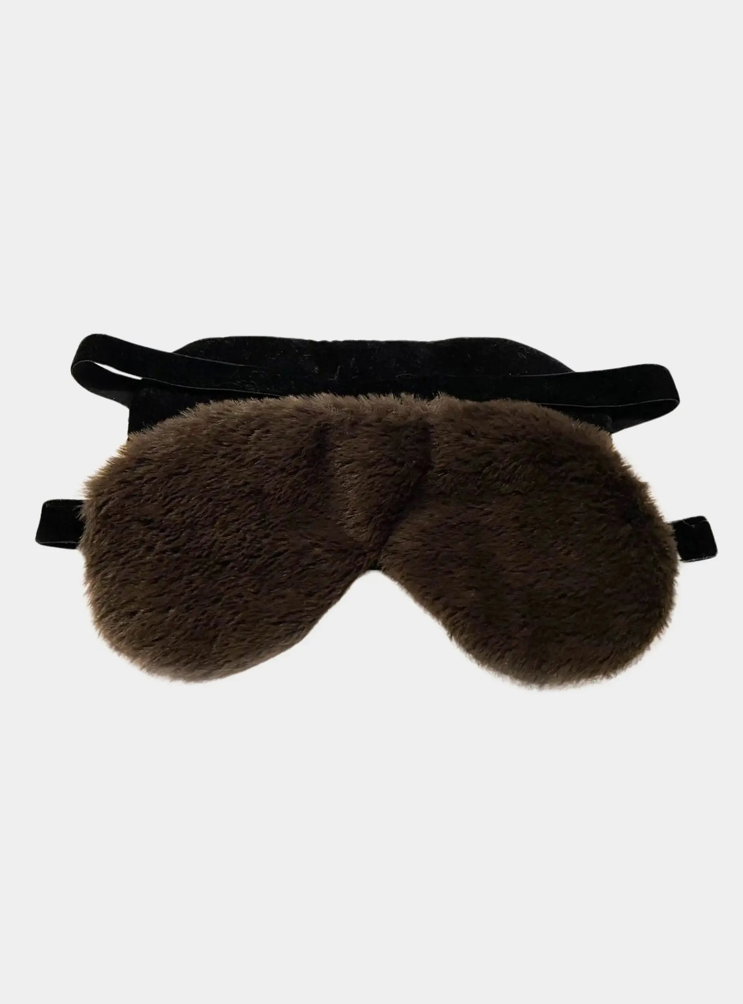 Brown Faux Fur Eye Mask by CosyPanda CosyPanda