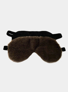  Brown Faux Fur Eye Mask by CosyPanda CosyPanda