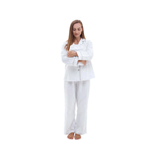  Brushed Cotton Long Pyjama Set, White Snooozeworld