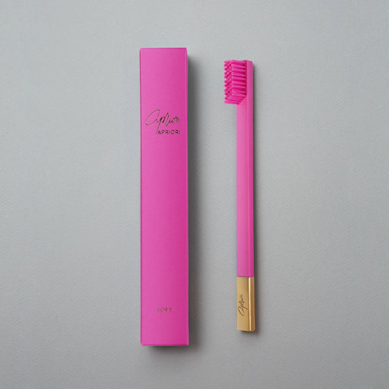 Bubblegum Pink Gold Toothbrush APRIORI