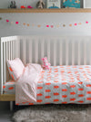 Bunny Rabbit Toddler Cot Bed Duvet Set Lulu and Nat