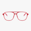 Burgundy Red Brad Glasses Barner