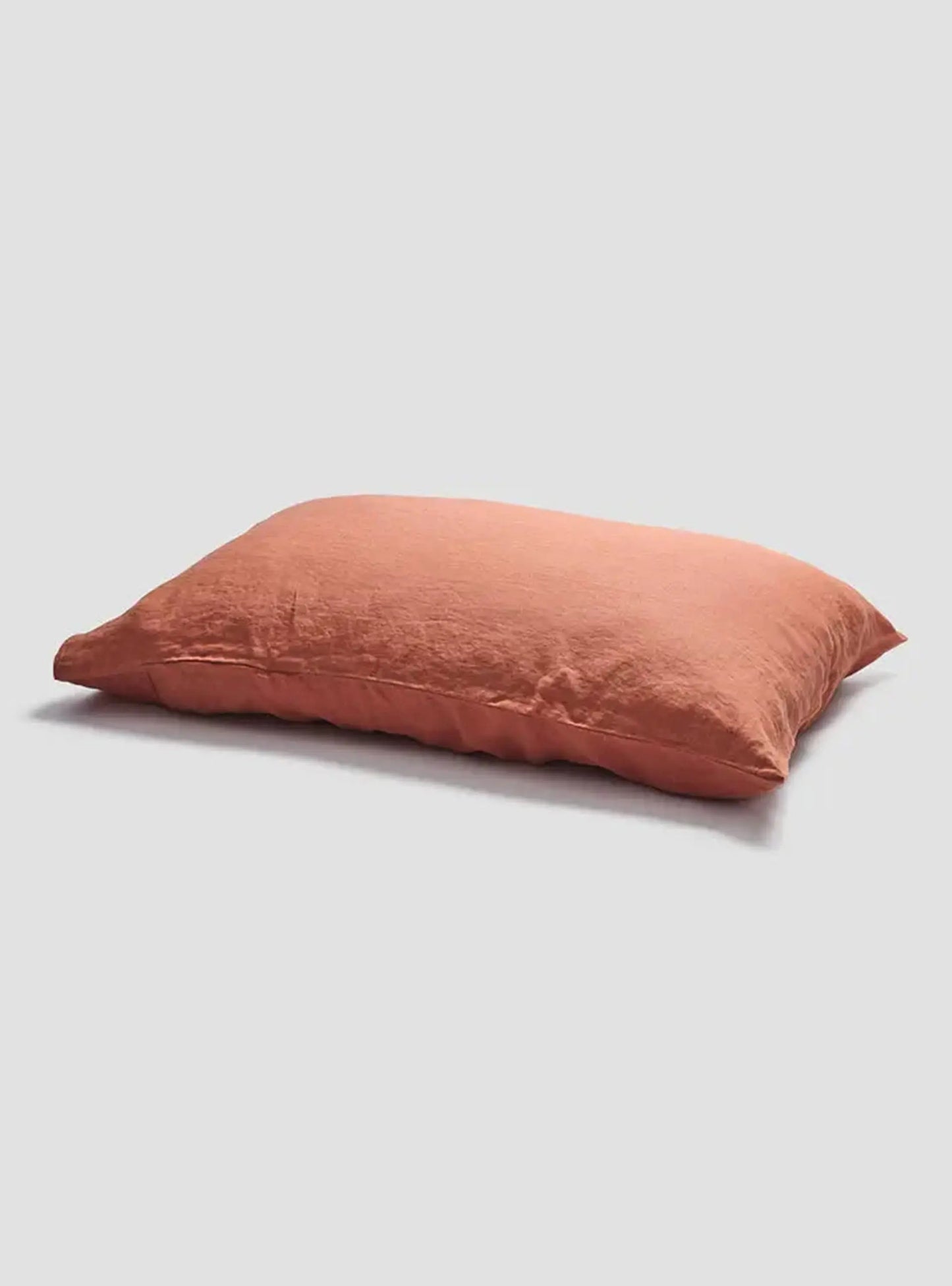 Burnt Orange Linen Pillowcases (Pair) Piglet