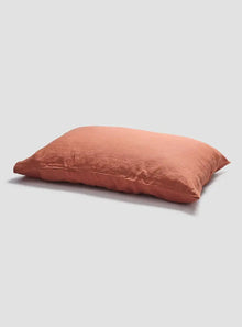  Burnt Orange Linen Pillowcases (Pair) Piglet