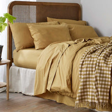  Butterscotch Washed Cotton Percale Flat Sheet Piglet