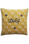 CAPEL MUSTARD Liberty Embroidered Piped Edge Cushion Coco & Wolf