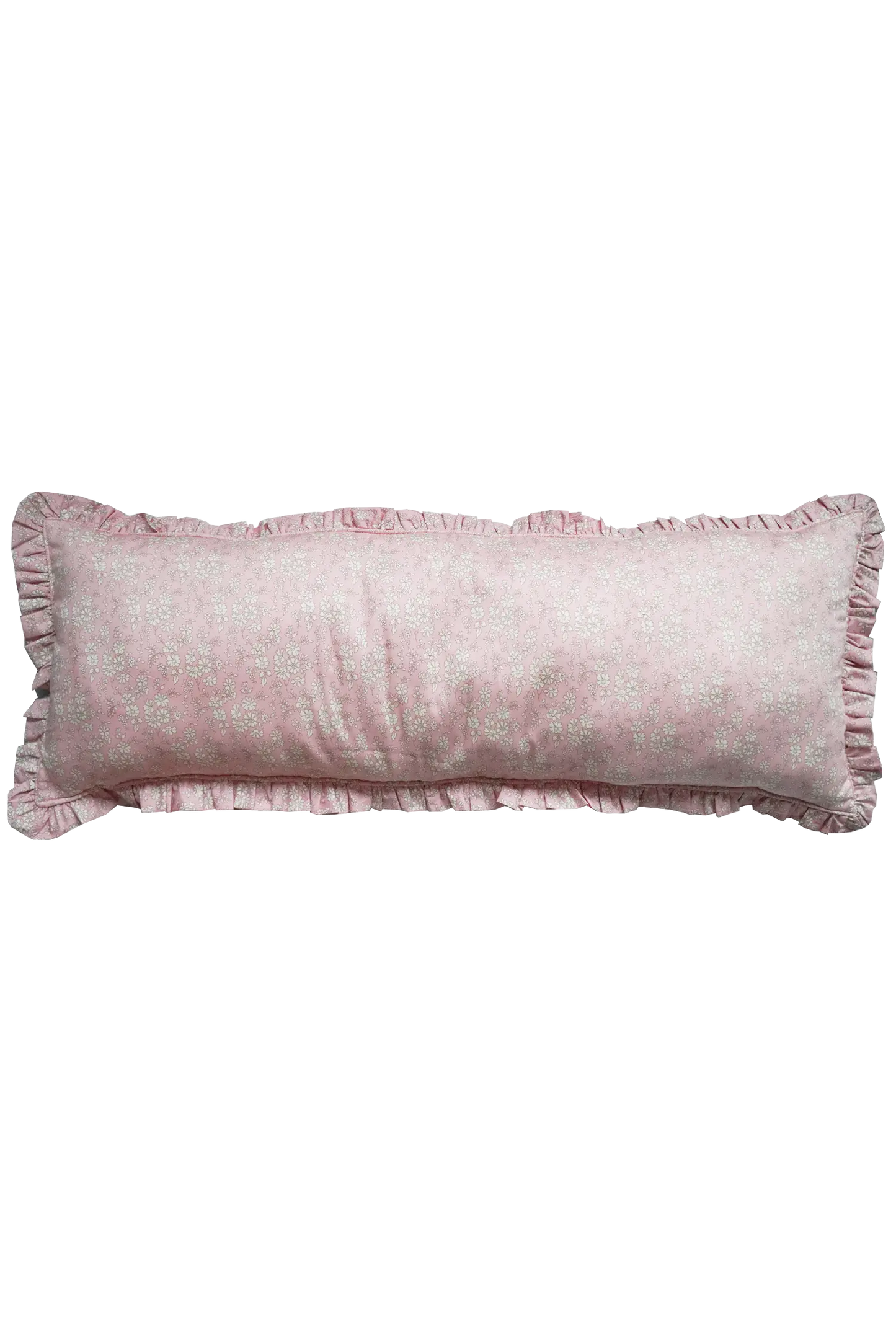 CAPEL PINK Liberty Ruffle Bolster Lumbar Cushion Coco & Wolf