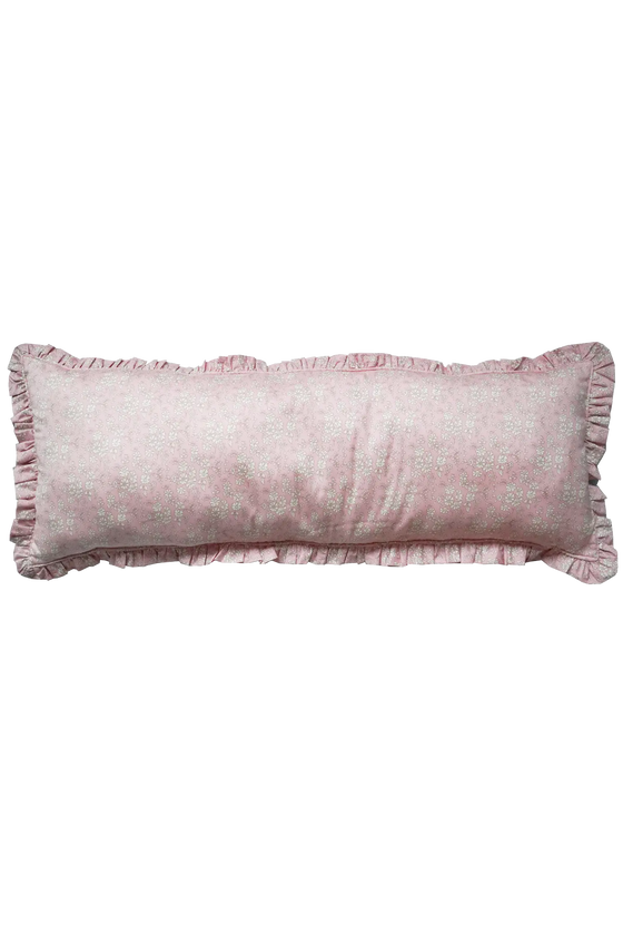 CAPEL PINK Liberty Ruffle Bolster Lumbar Cushion Coco & Wolf