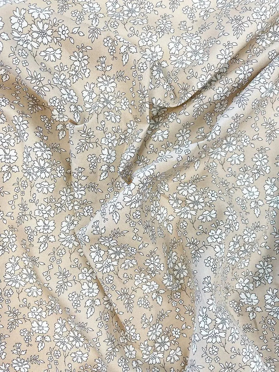 CAPEL TAUPE Liberty Fitted Sheet Coco & Wolf