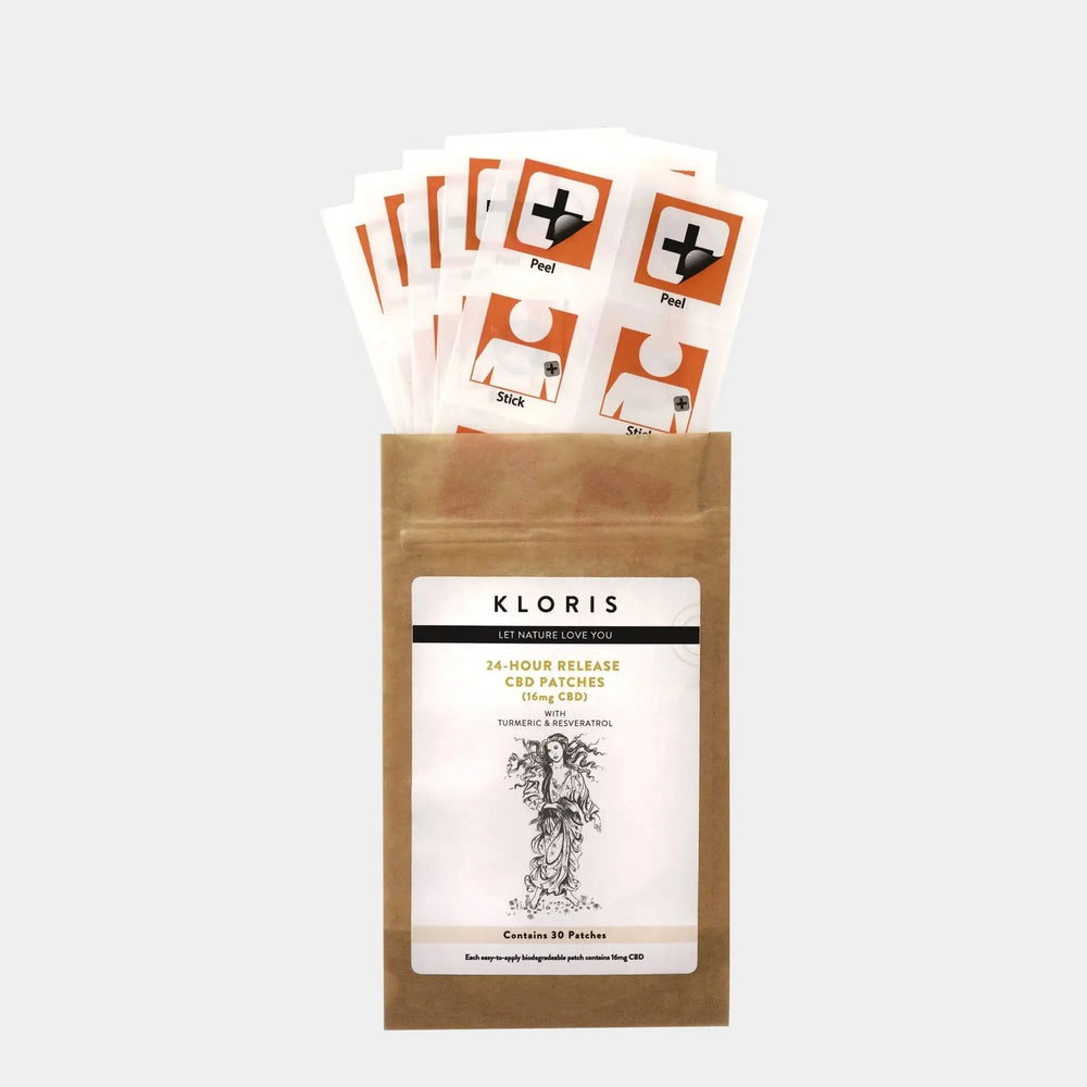 CBD Patches - 24 Hour Release - 90 Patches - Three-Month Supply Kloris