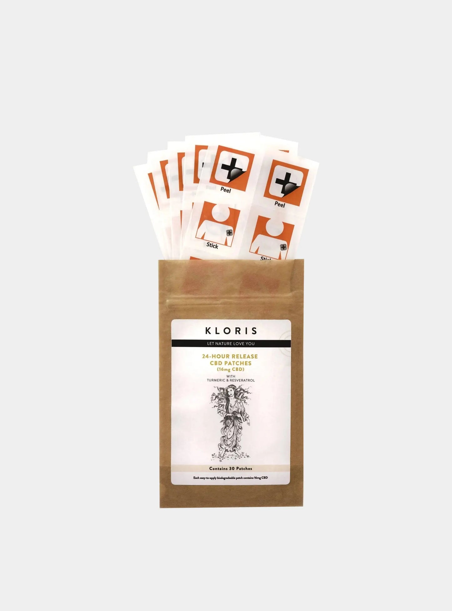 CBD Patches - 24 Hour Release - 90 Patches - Three-Month Supply Kloris