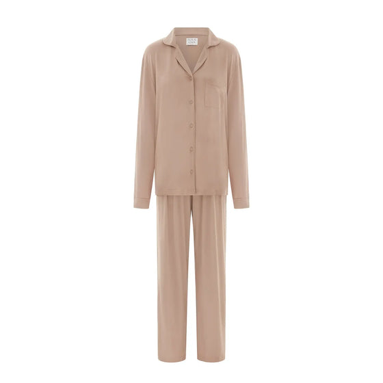 CHARLOTTE Modal Pyjamas in LATTE Pour Gaia Atelier