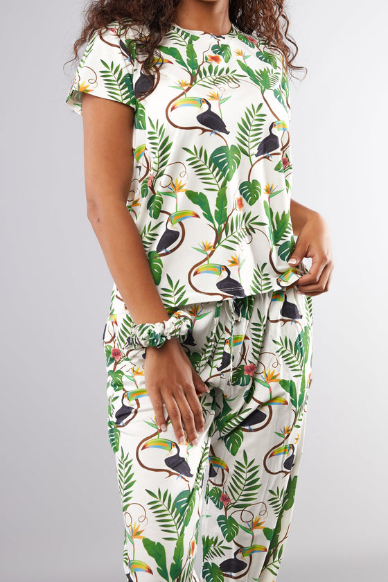 Angel Toucan T-Shirt Pyjama Trouser Set