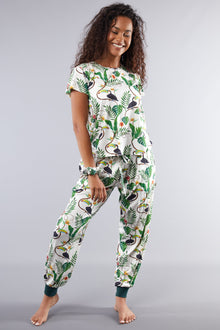  Angel Toucan T-Shirt Pyjama Trouser Set Cosy Collective