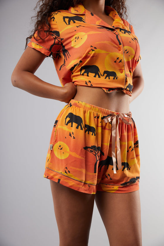 Serengeti Pyjama Short Set