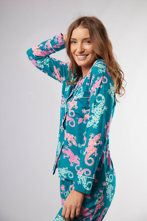 Majorcan Gecko Classic Pyjama Trouser Set Cosy Collective