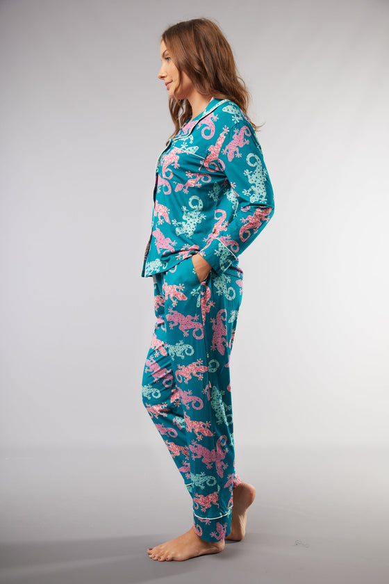 Majorcan Gecko Classic Pyjama Trouser Set Cosy Collective