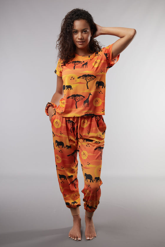 Serengeti T-Shirt Pyjama Trouser Set