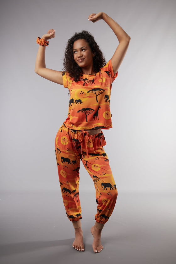 Serengeti T-Shirt Pyjama Trouser Set
