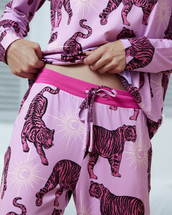 Mystic Tiger Print Long Pyjama Set Chelsea Peers