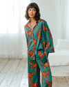 Satin Tiger Print Long Pyjama Set Chelsea Peers