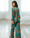 Satin Tiger Print Long Pyjama Set Chelsea Peers