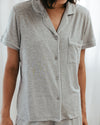 Grey TENCELª Modal Short Button Up Pyjama Set Chelsea Peers