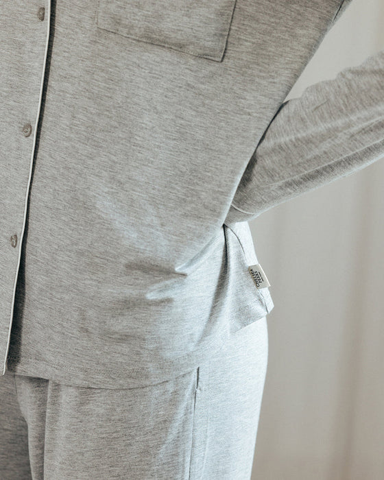 Grey TENCELª Modal Short Button Up Pyjama Set Chelsea Peers