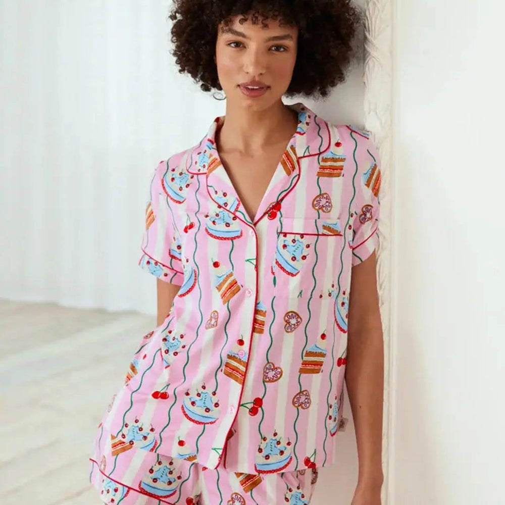 Cake Print Short Pyjama Set Chelsea Peers