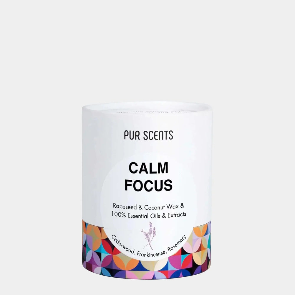 Calm Focus Aromatherapy Scented Candle Purscents