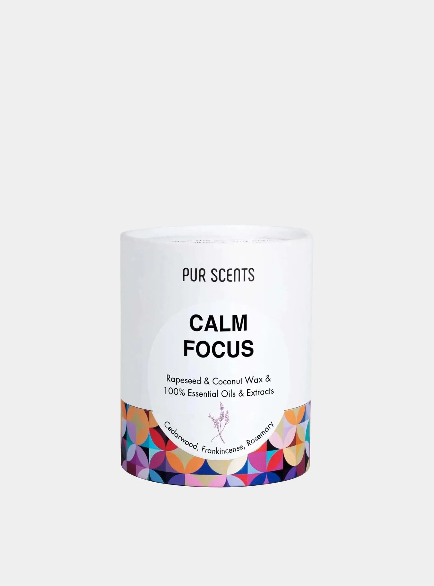 Calm Focus Aromatherapy Scented Candle Purscents