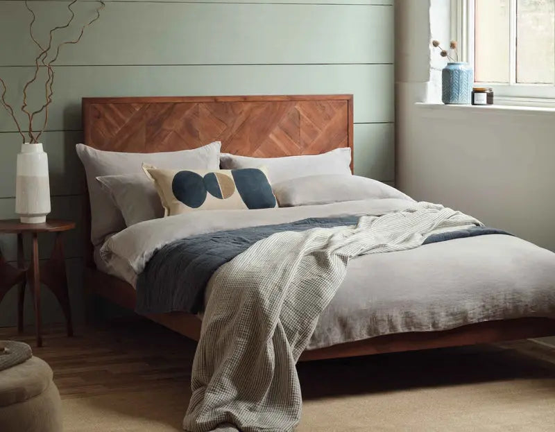 Calm Grey Linen Bedding Scooms