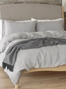  Calm Grey Linen Bedding Scooms