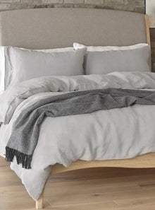  Calm Grey Linen Bedding
