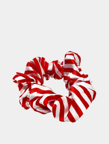  Candy Cane Print Hair Scrunchie SMUG