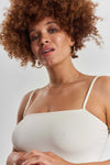 Canzo Seamless Stretch-Bamboo Cami - Moonlight White Peachaus