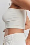 Canzo Seamless Stretch-Bamboo Cami - Moonlight White Peachaus