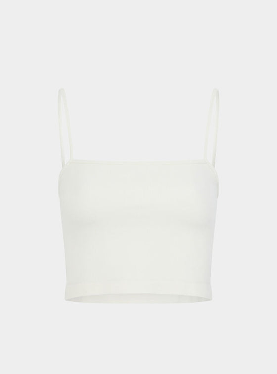 Canzo Seamless Stretch-Bamboo Cami - Moonlight White