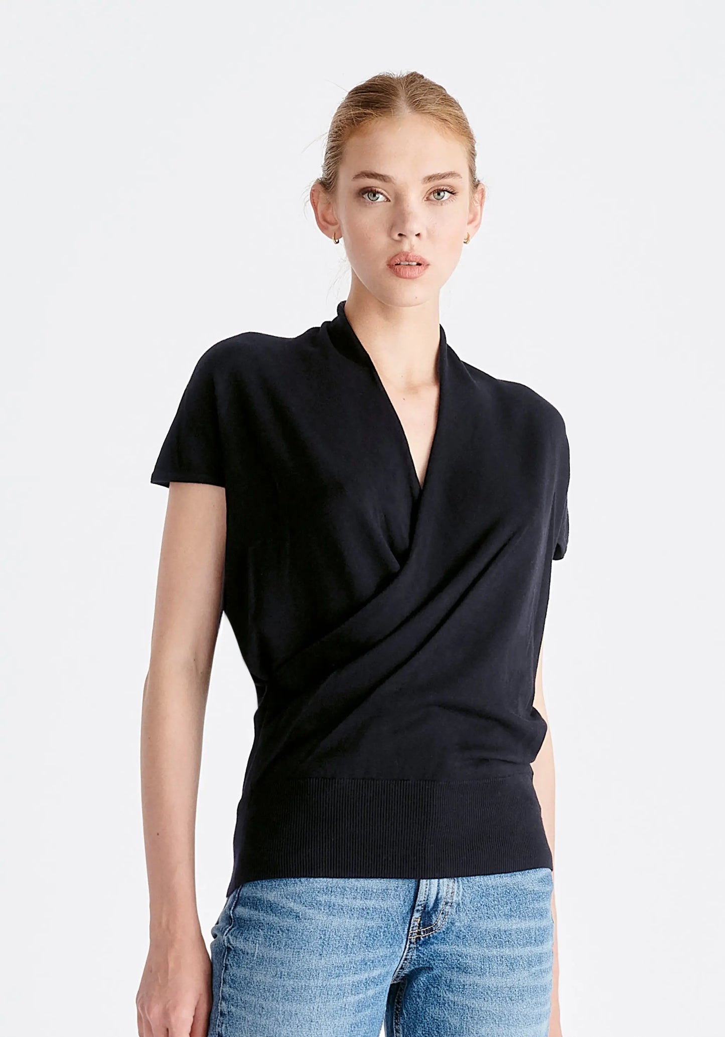 Cap Sleeve Wrap Top Paisie